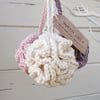 Crochet Bath Lily, Bath Pouf, Shower Pouf - organically produced cotton