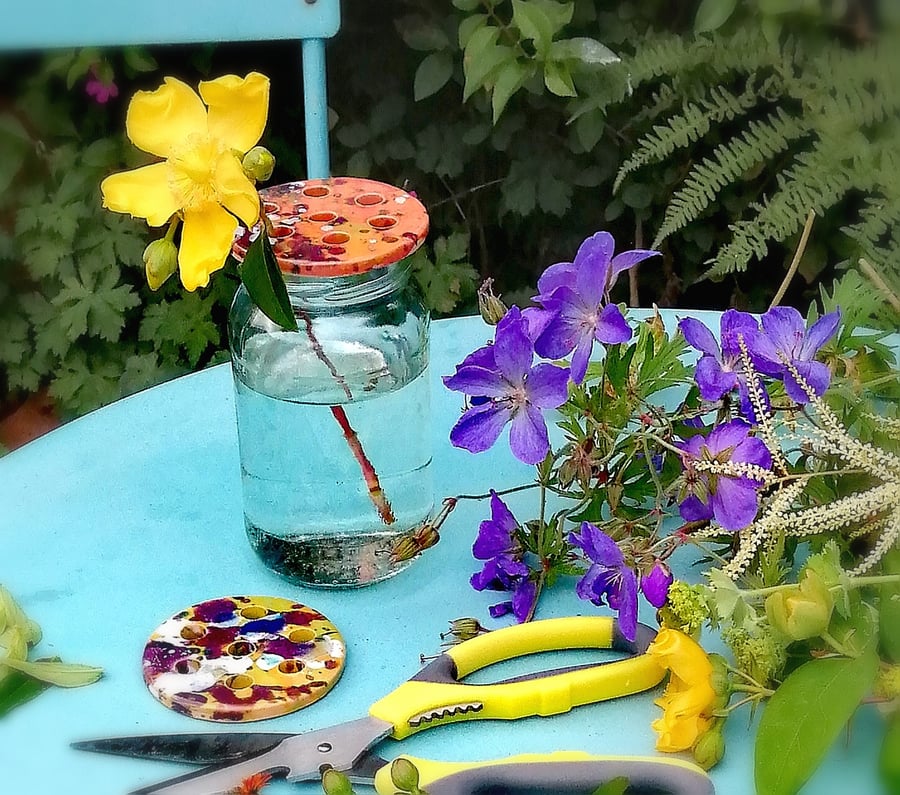 Flower Frogs. Turn a jar into a vase (set 1)