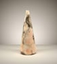 Conical, ornamental hand made pottery, ceramic, bottle