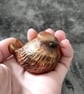 Little Bird Sculpture, Russet Gold Baby Fledgling Ornament - Image 7