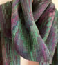 Iris Handwoven Silk, Cotton and Merino Scarf - Image 6