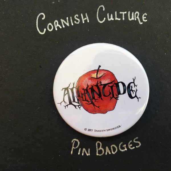 Allantide 38mm pin Badge - Cornish Halloween Tradition