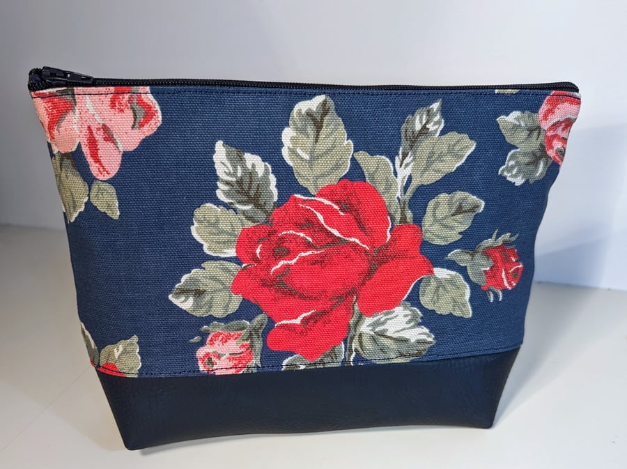 Cath Kidston Antique Rose fabric make up bag