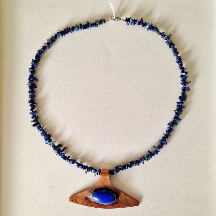 Tribal Lapis necklace 