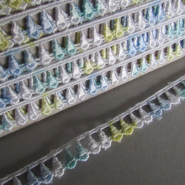 Multicolour Venise Guipure Lace sold by the metre
