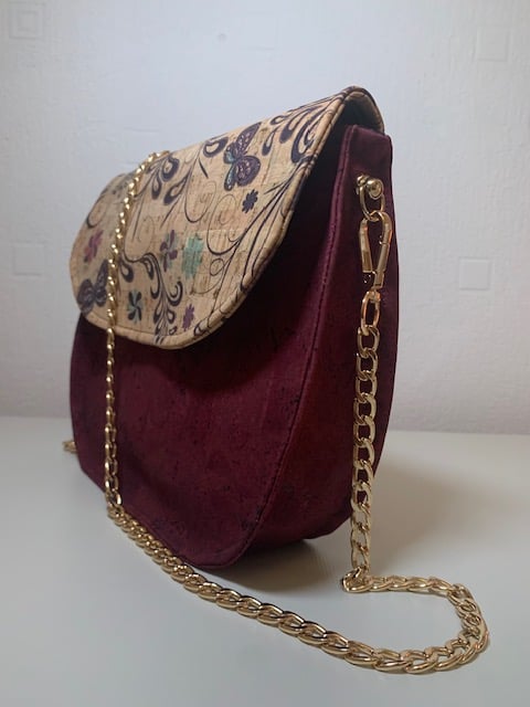 Butterfly Crossbody Cork Handbag