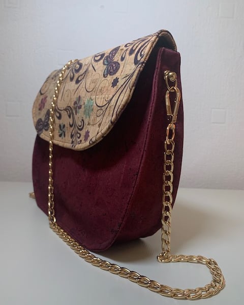 Butterfly Crossbody Cork Handbag