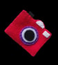 Handmade bold felt camera necklace - Image 4
