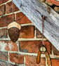 Stained Glass Acorn or Sycamore Seed Gift, Autumnal Tiffany Hanging Suncatcher  - Image 2