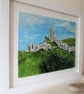 Corfe Castle original painting - Image 4