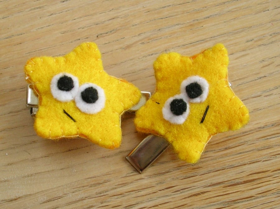 Pair of Wishing Star Hairclips
