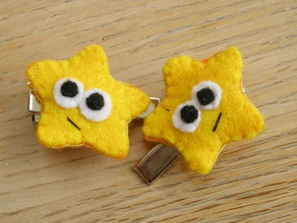 Pair of Wishing Star Hairclips
