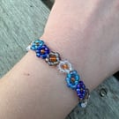 Galaxy Flower beaded bracelet