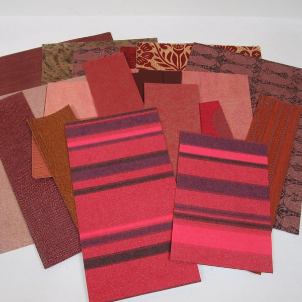 Mixed Red, Bronze Wallpaper Craft Pack