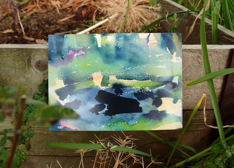 Camp fire greetings card