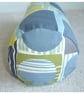 Bolster Cushion Cover 16"x6" Round Cylinder Neck Roll Pillow Blue Green Yellow - Image 5
