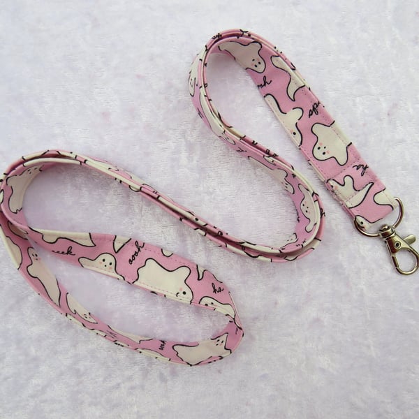 Ghosts lanyard, with swivel lobster clip
