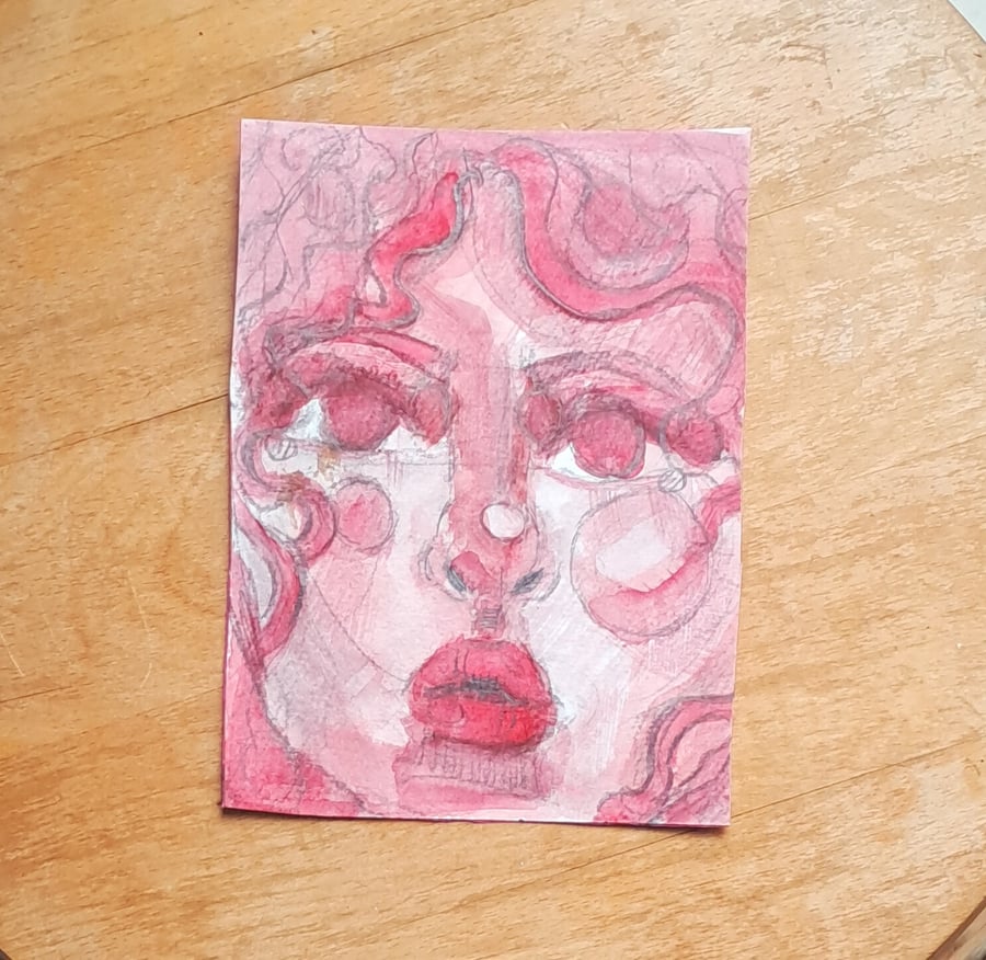 Crimson Visage -Original piece