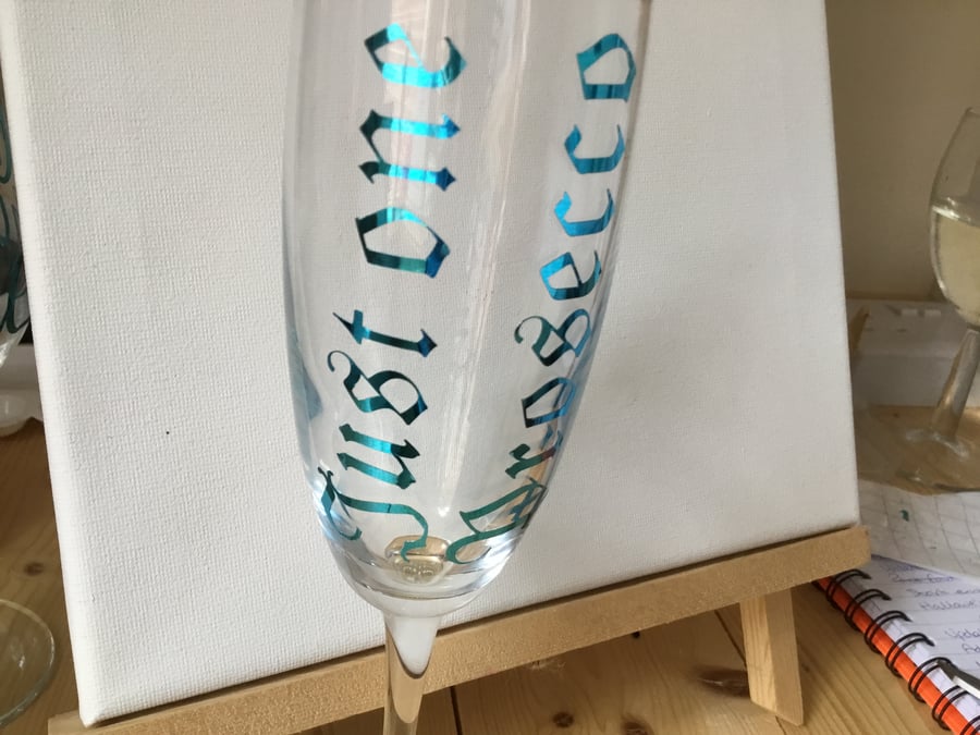 Champagne glass. Prosecco glass. Just one prosecco. Fun glass. 