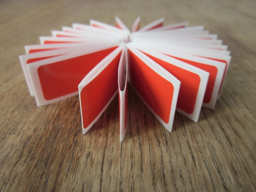 50 Small Terracotta Brown Stickers