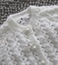 16"  Lace Round Neck Baby Cardigan  - Image 3