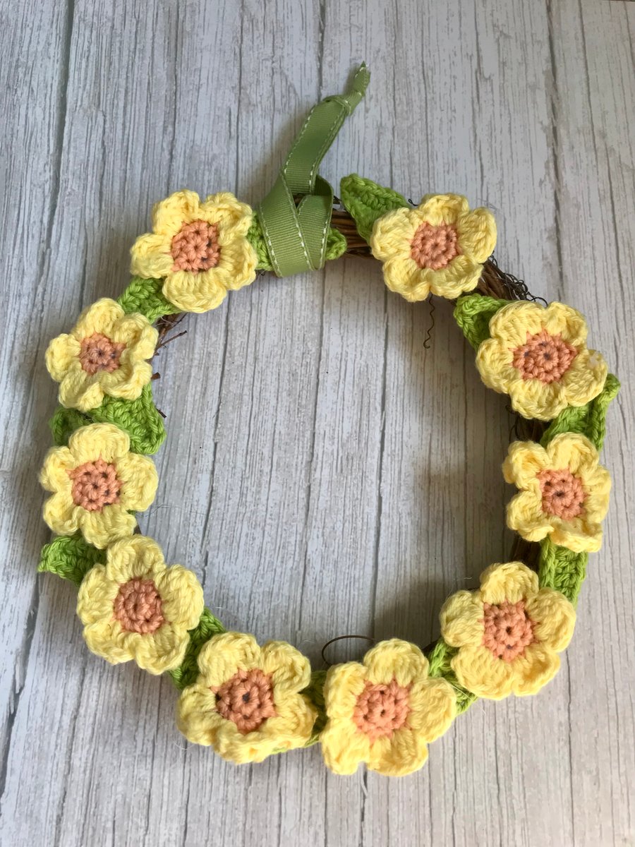 Floral Wreath Handmade Crochet