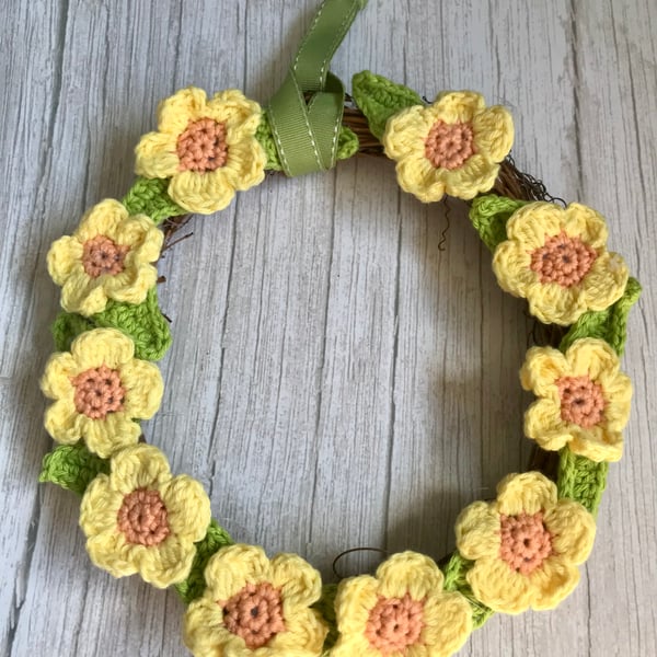Floral Wreath Handmade Crochet