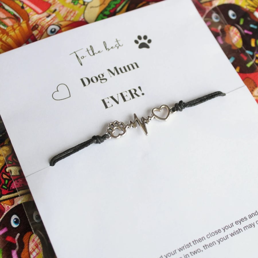 Best dog mum wish bracelet