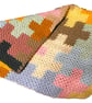 Colourful handmade crocheted blanket - jigsaw puzzle design - Image 3