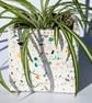 Handmade Terrazzo Square Plant Pot – Rainbow Jesmonite Planter, Zero Waste Decor - Image 2