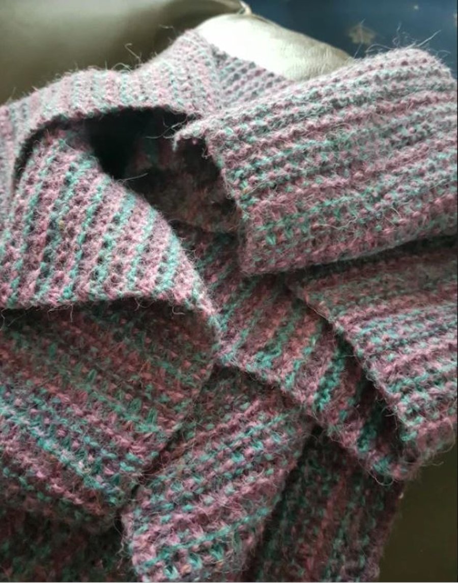 Hand Knit: extra-long scarf