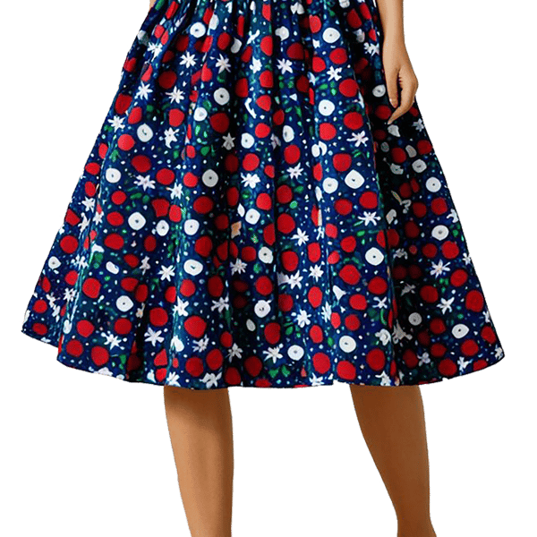 1950s Vintage Retro Rockabilly Circle Skirt Apple print sizes 10-26