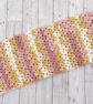 Pink and Mustard Infinity Scarf - Handmade Crochet - Summer Seconds - Image 9