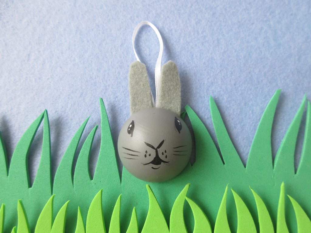 Bunny Rabbit Hanging Decoration Pet Bauble for Christmas Easter etc