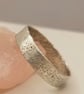 Sterling Silver Sandcast Style Texture Ring – Rustic Pinky Ring - Image 5