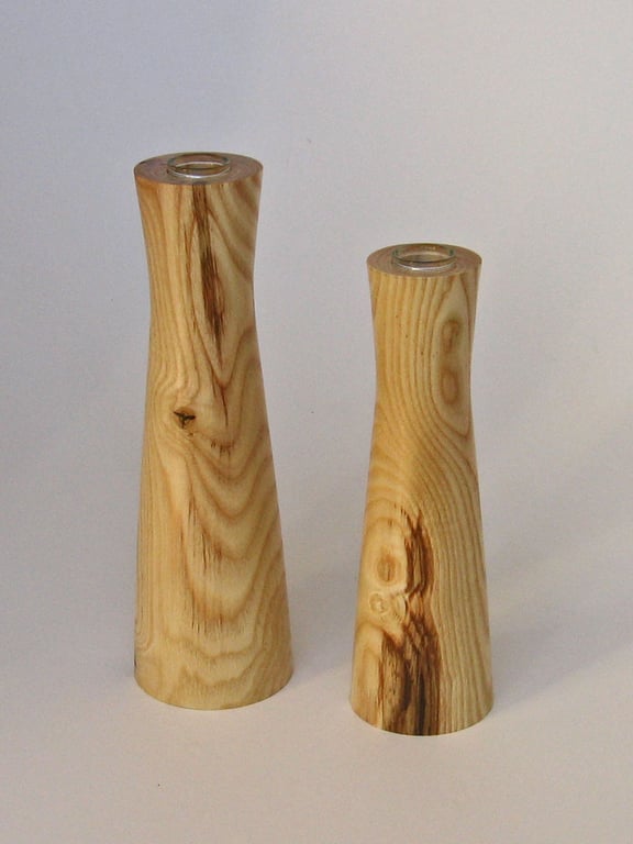 Asymmetric bud vases