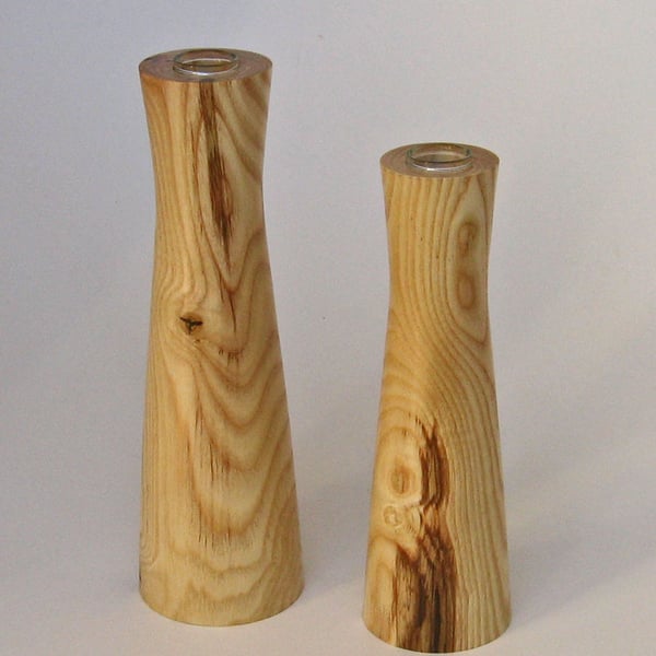 Asymmetric bud vases