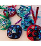 Jewel Fused Glass Christmas Tree Decoration Dichroic  RED - Image 4