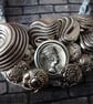 Silver Button Necklace - Image 4