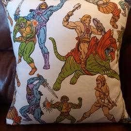 He Man vintage fabric cushion