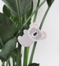 Hanging koala ornament for plant, crazy plant lady gift, cute animal decor. - Image 1