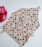 Star print cotton peg bag, clip on.  - Image 7