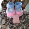 Baby Girls Hand Knitted Shoes 0-6 months