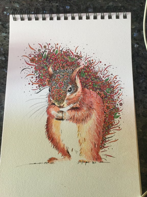 Red Squirrel Greeting card