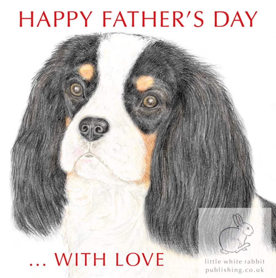 Dolly the Cavalier -  Father's Day Card