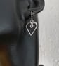 Silver heart earrings, infinity hearts - Image 4