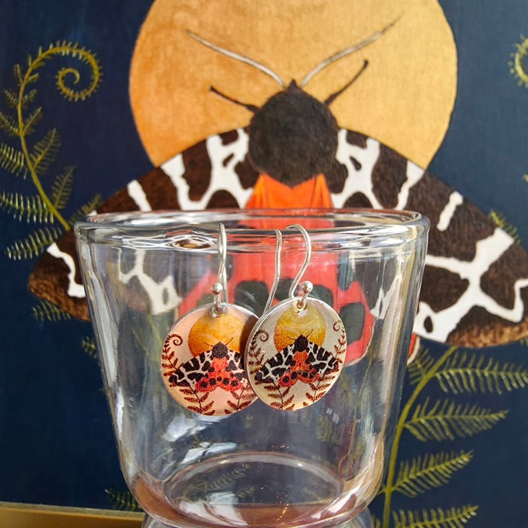 Rose Gold Garden Tiger Moth Dinky Drops 