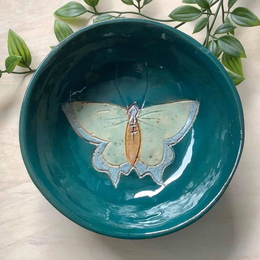 Blue butterfly bowl