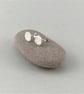 Sterling Silver Stud Earrings, Hammered 8mm Silver Stud Earrings - Image 6