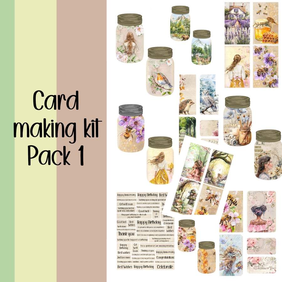 Card Making Kit Pack 1 Digital Download